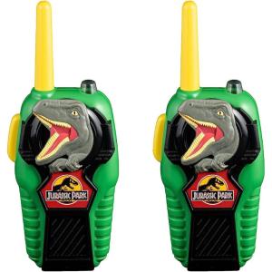 ekids Jurassic Park Toy Walkie Talkies for Kids, Static Free Extended Range Indoor and Outdoor Toys for Kids and Fans of Jurassic Park Toys