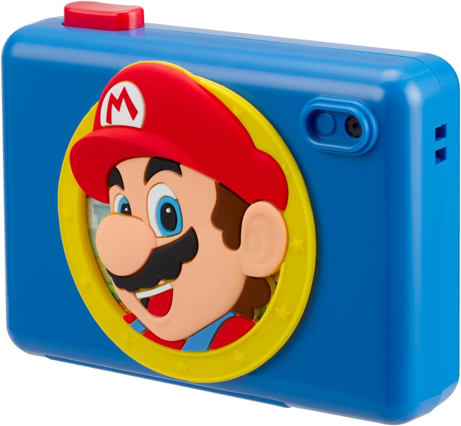 image:imageekids Super Mario Kids Camera with SD Card Digital Camera for Kids with Video Recording Builtin Digital Stickers for Fans of Mario Toys