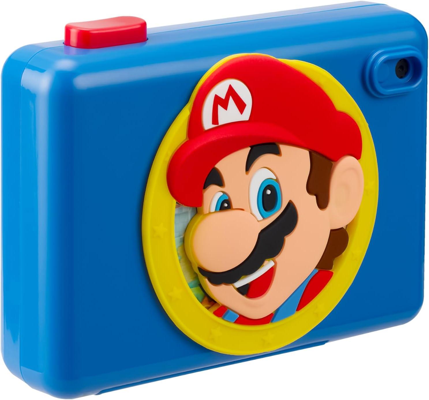 image:imageekids Super Mario Kids Camera with SD Card Digital Camera for Kids with Video Recording Builtin Digital Stickers for Fans of Mario Toys