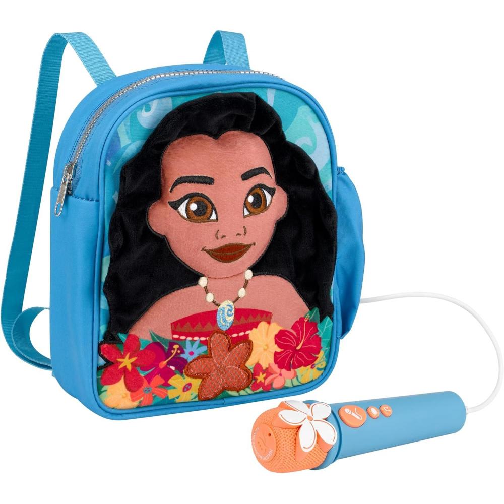 image:imageeKids Moana Karaoke Microphone for Kids Bluetooth Boombox with Builtin Music Designed for Fans of Moana Toys
