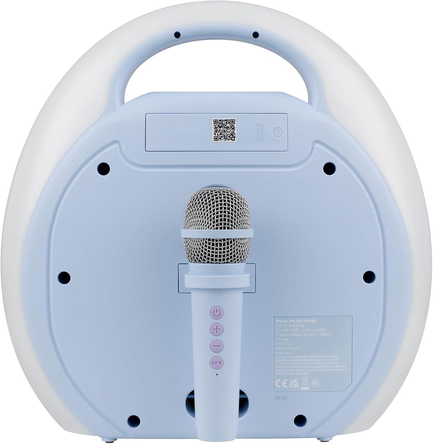 image:imageeKids Disney Frozen Karaoke Machine for Kids Bluetooth Speaker with Wireless Microphone Designed for Fans of Frozen Toys
