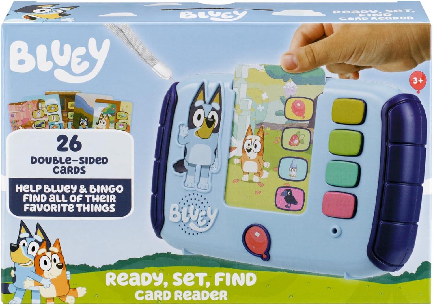 image:imageeKids Bluey Toy Ready Set Find Card Reader Includes Toddler Games for Fans of Bluey Toys