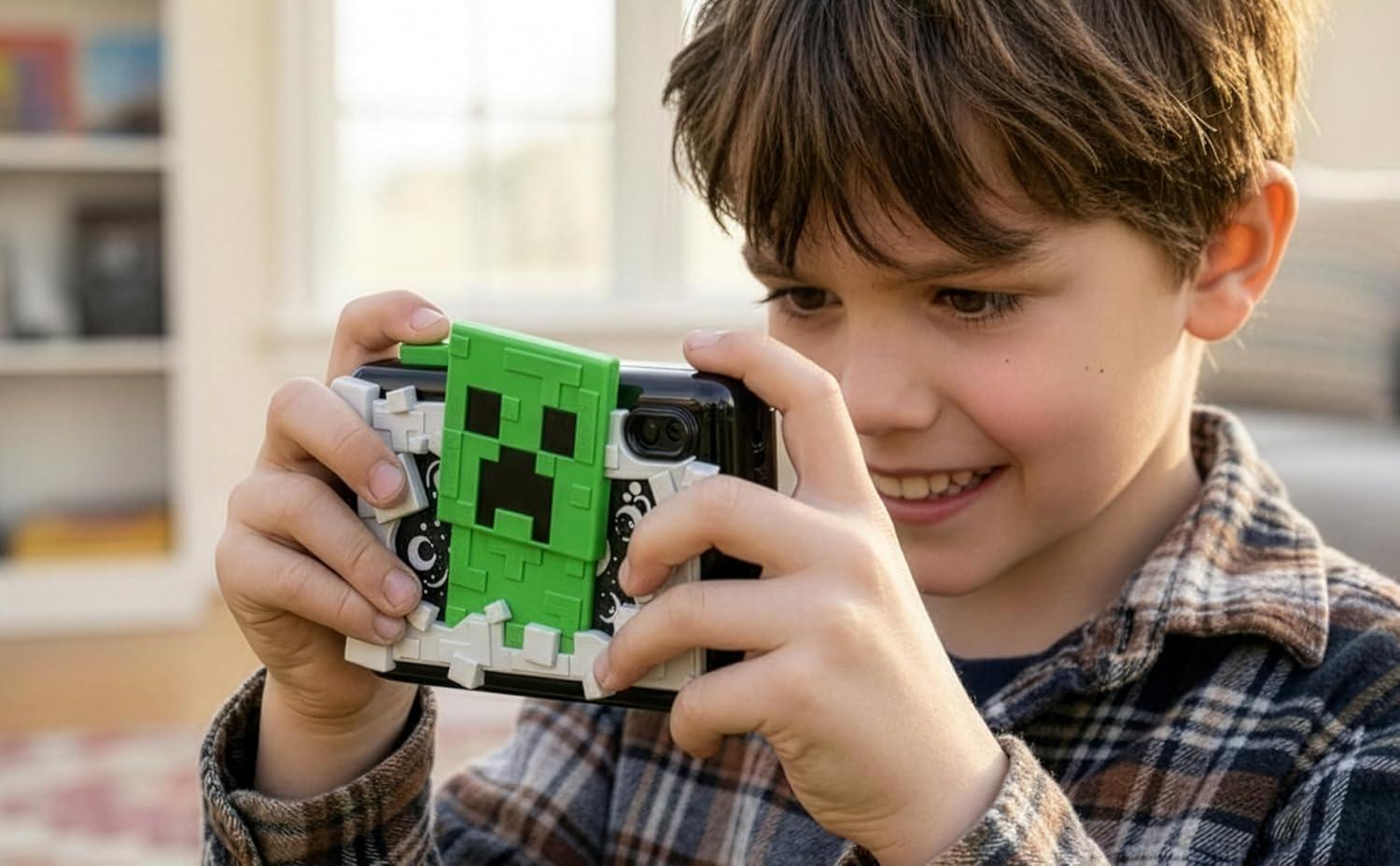 image:imageMinecraft Kids Camera with SD Card Digital Camera for Kids with Video Recording and Builtin Digital Stickers for Kids