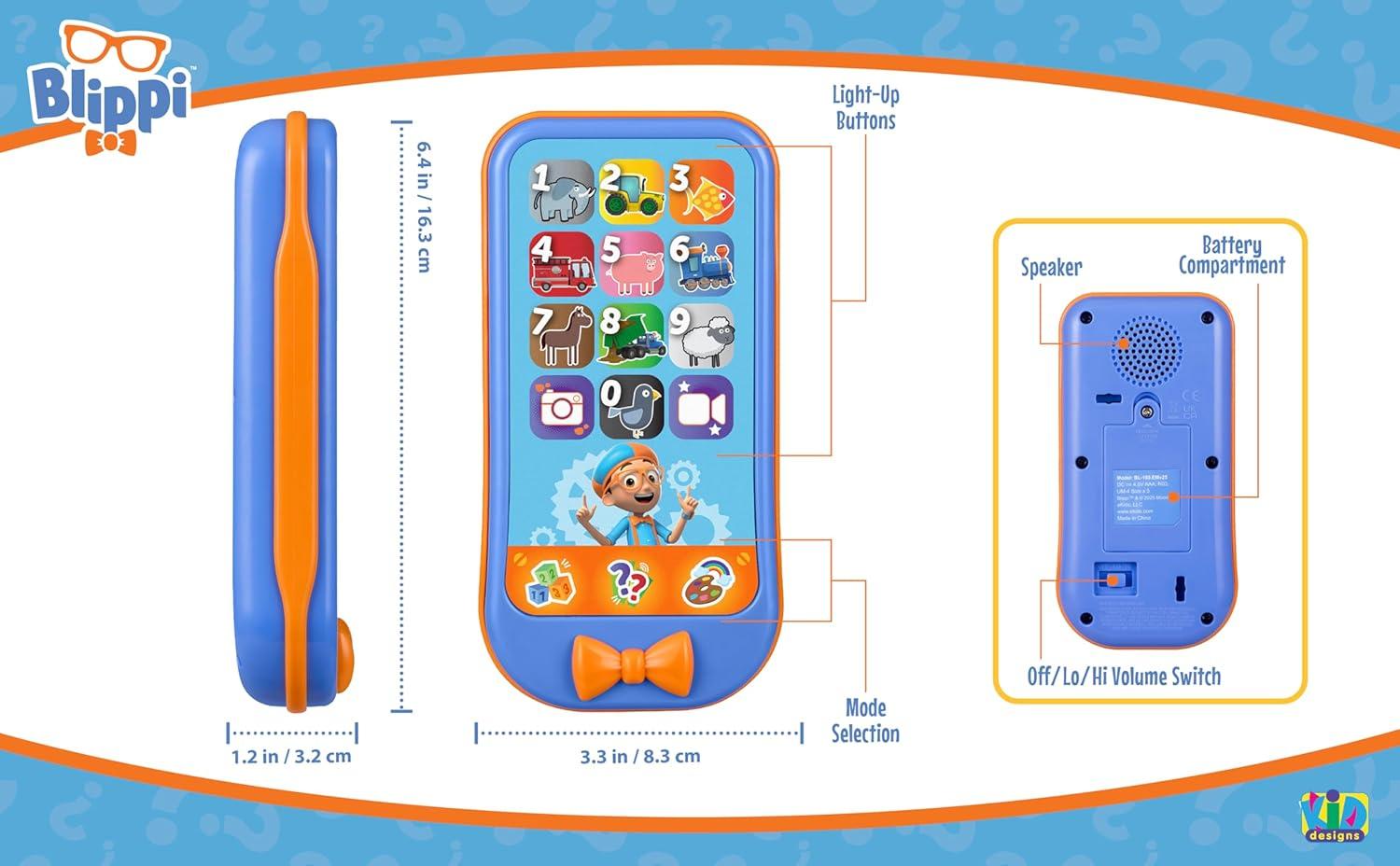 image:imageMoana Toy Phone for Toddler with Builtin Preschool Learning Games Educational Toys for Toddlers MoanaBlippi