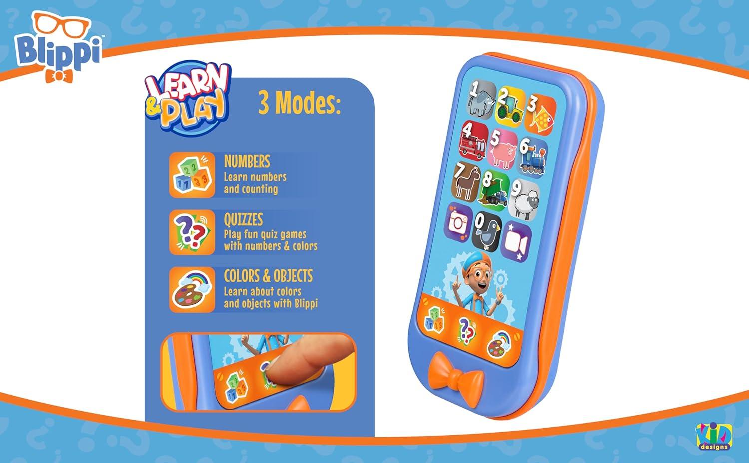 image:imageMoana Toy Phone for Toddler with Builtin Preschool Learning Games Educational Toys for Toddlers MoanaBlippi
