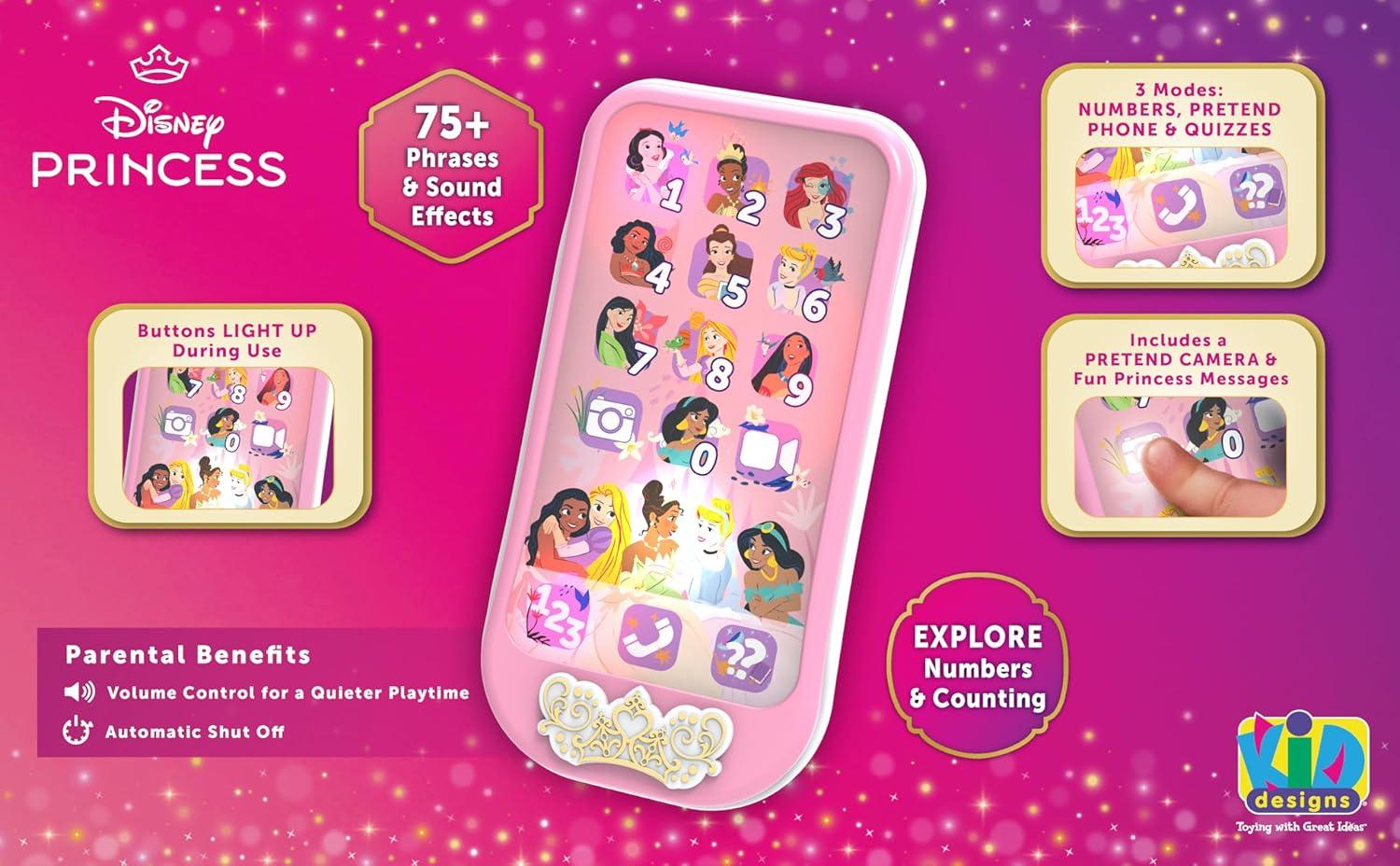 image:imageMoana Toy Phone for Toddler with Builtin Preschool Learning Games Educational Toys for Toddlers MoanaDisney Princess