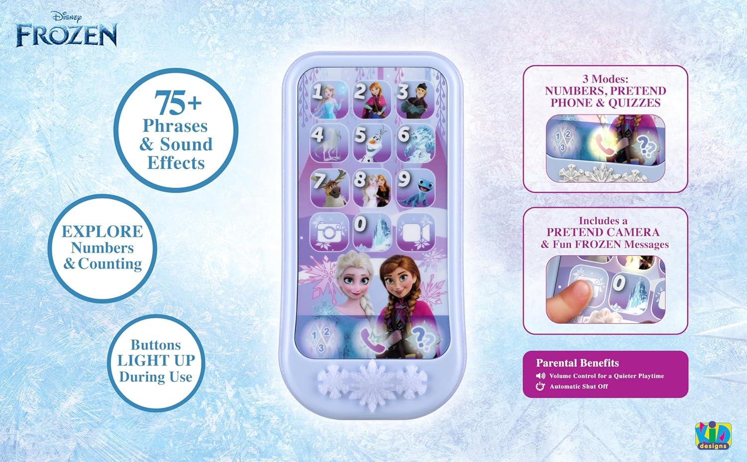 image:imageMoana Toy Phone for Toddler with Builtin Preschool Learning Games Educational Toys for Toddlers MoanaFrozen Elsa