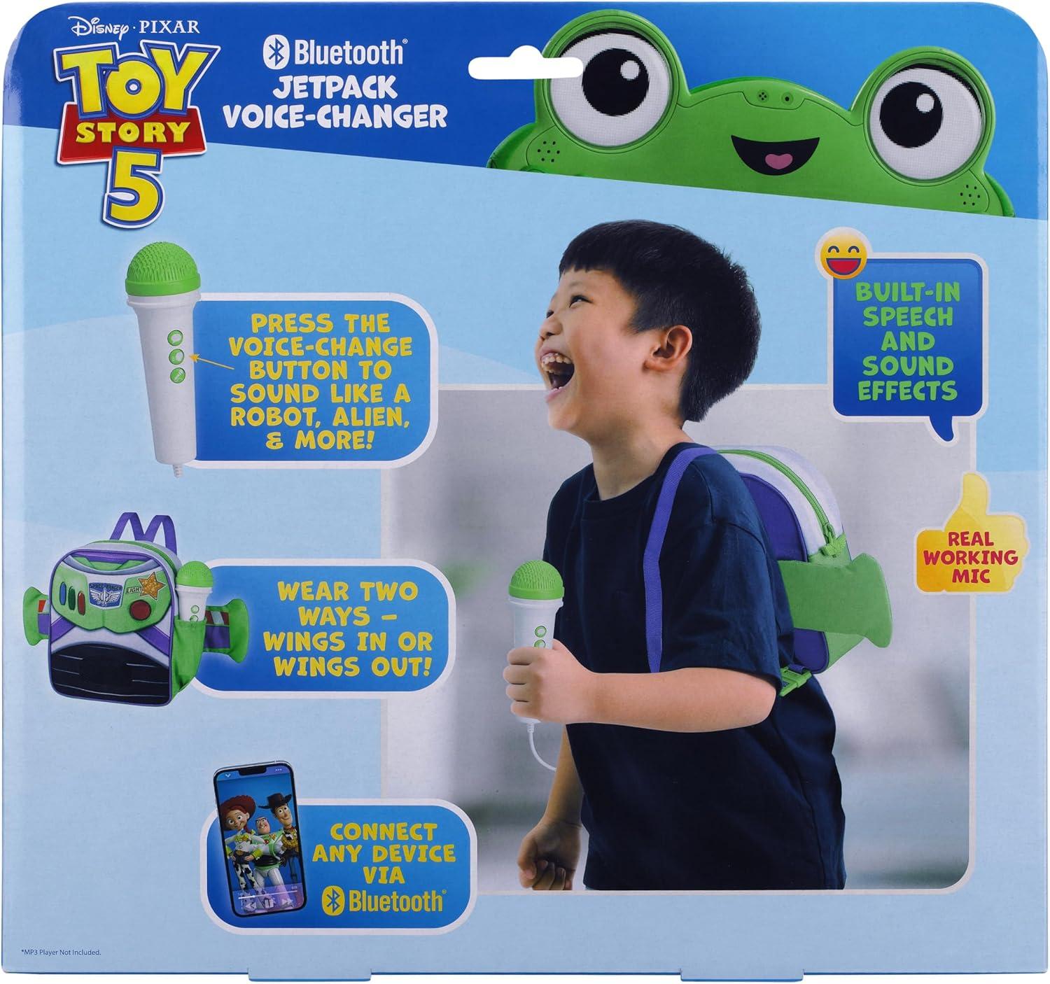 image:imageToy Story 5 Bluetooth Jetpack Voice Changer with Real Working Microphone for Kids