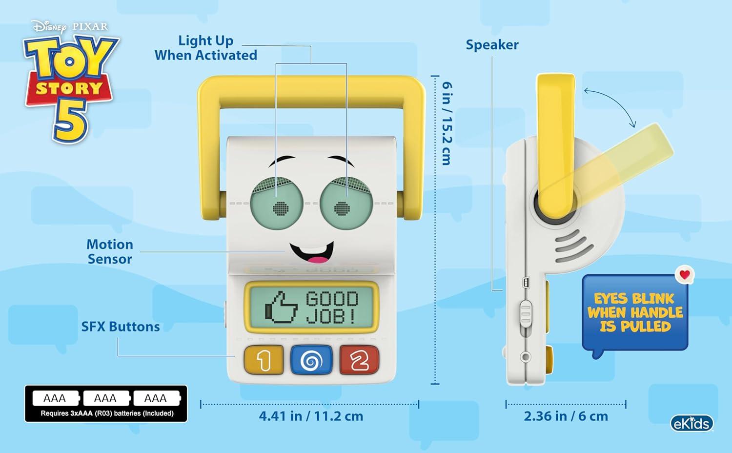 image:imageeKids Toy Story 5 Smarty Pants Silly Sound Maker Toy for Toddlers Designed for Fans of Toy Story Toys