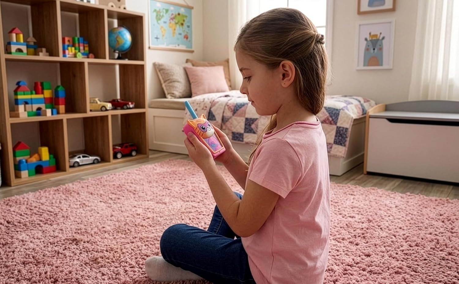 image:imageSuper Kitties Walkie Talkies for Kids Static Free and Extended Range Indoor and Outdoor Toys