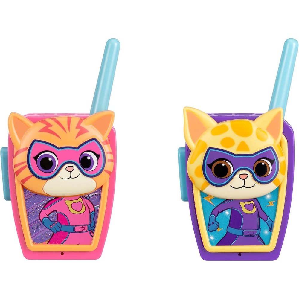 image:imageSuper Kitties Walkie Talkies for Kids Static Free and Extended Range Indoor and Outdoor Toys